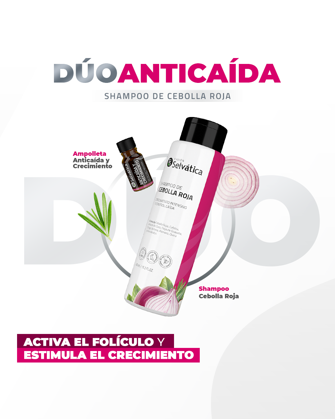 Duo Anticaída Capilar (Con Shampoo de Cebolla Roja)